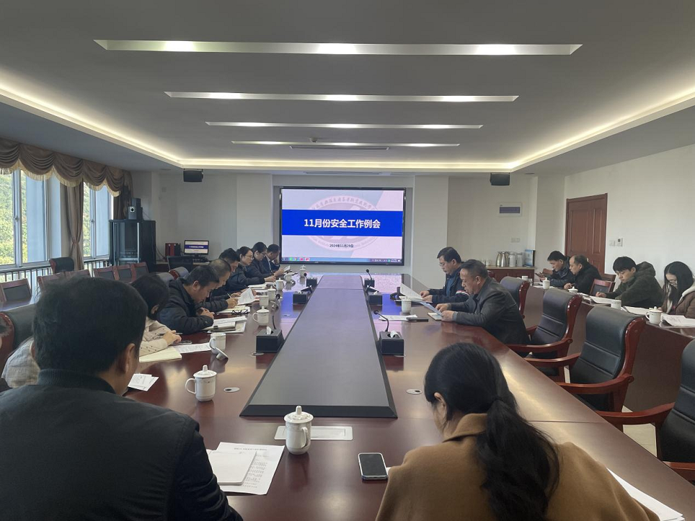 学校召开11月份安全工作例会
